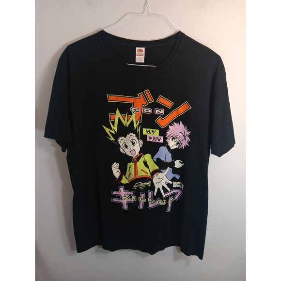 Vintage fruit of the loom Kurapika Hunter T-Shirt Killua Zoldyck Hisoka GON L - Picture 1 of 8